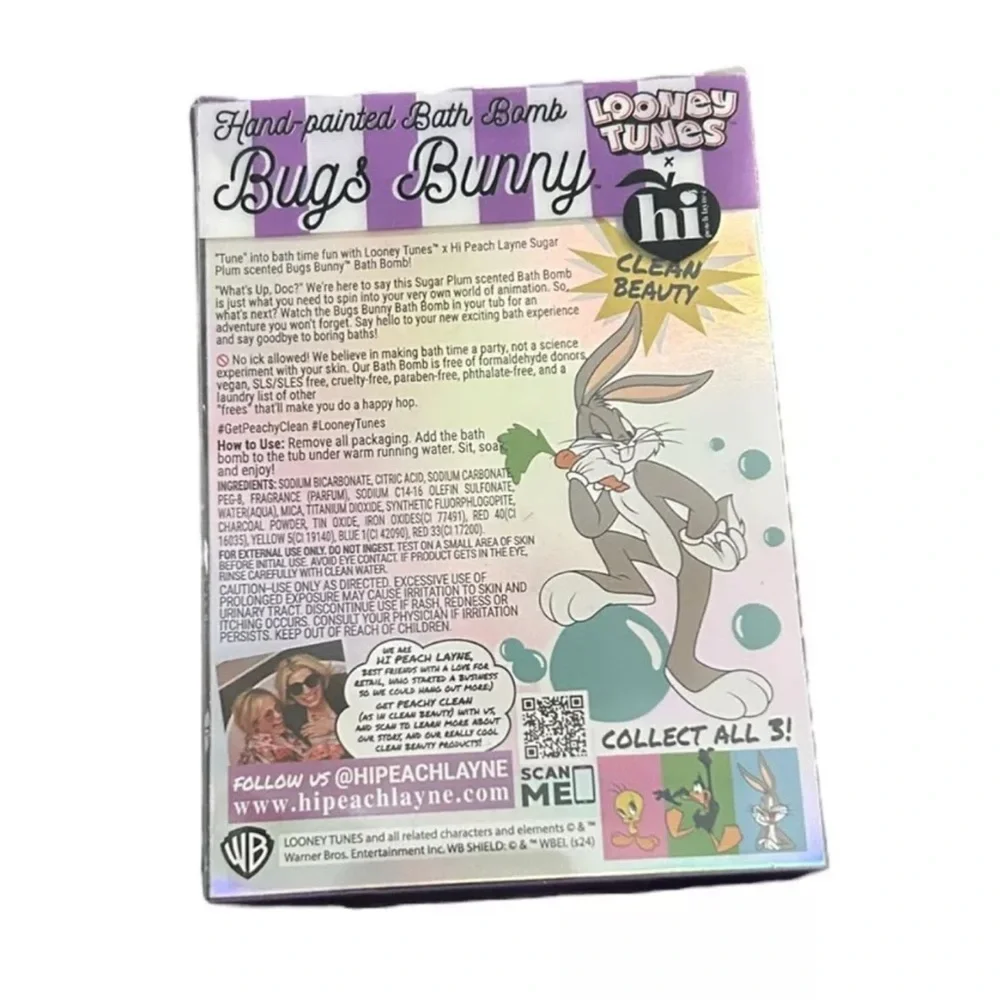 Looney Tunes Character Bath Bombs Duffy, Bugs Bunny and Tweetie NEW Set of 6